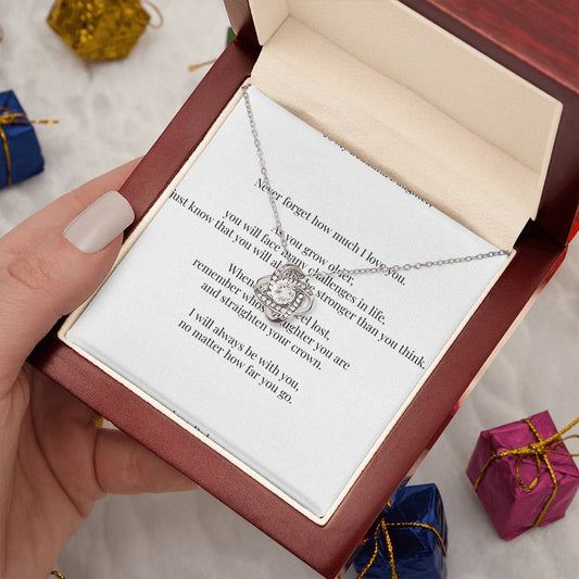To My Daughter – Love Knot Necklace Gift from Dad